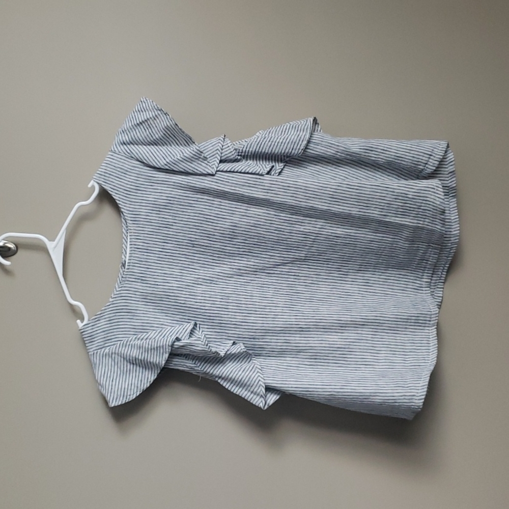 J Crew Ruffle Sleeveless Blouse